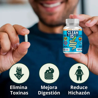 LIMPIEZA COMPLETA ESTOMACAL EN 15 DÍAS DETOX CLEAN15™