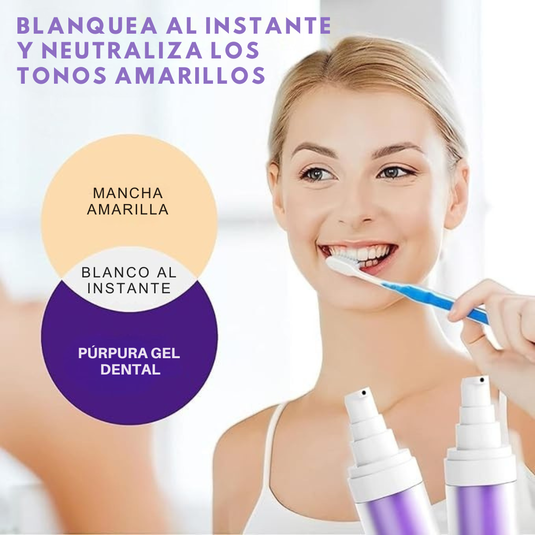 🎃 Dentífrico blanqueador Morado v34