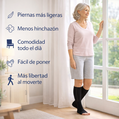 Adiós Piernas Cansadas™ – Calcetines de Compresión Fácil Uso (2 uds)