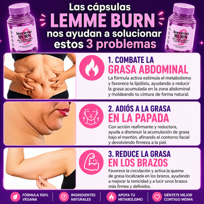 Lemme Burn® – Suplemento para acelerar el metabolismo y quema de grasa abdominal!!!
