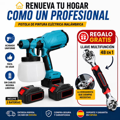 SprayMaster PRO™ - Pistola Pulverizadora Inalámbrica Profesional