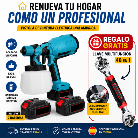 SprayMaster PRO™ - Pistola Pulverizadora Inalámbrica Profesional