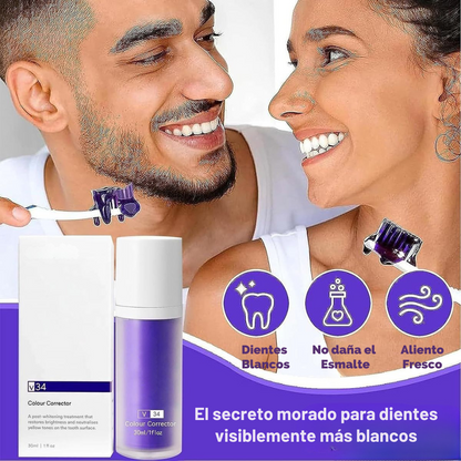 🎃 Dentífrico blanqueador Morado v34