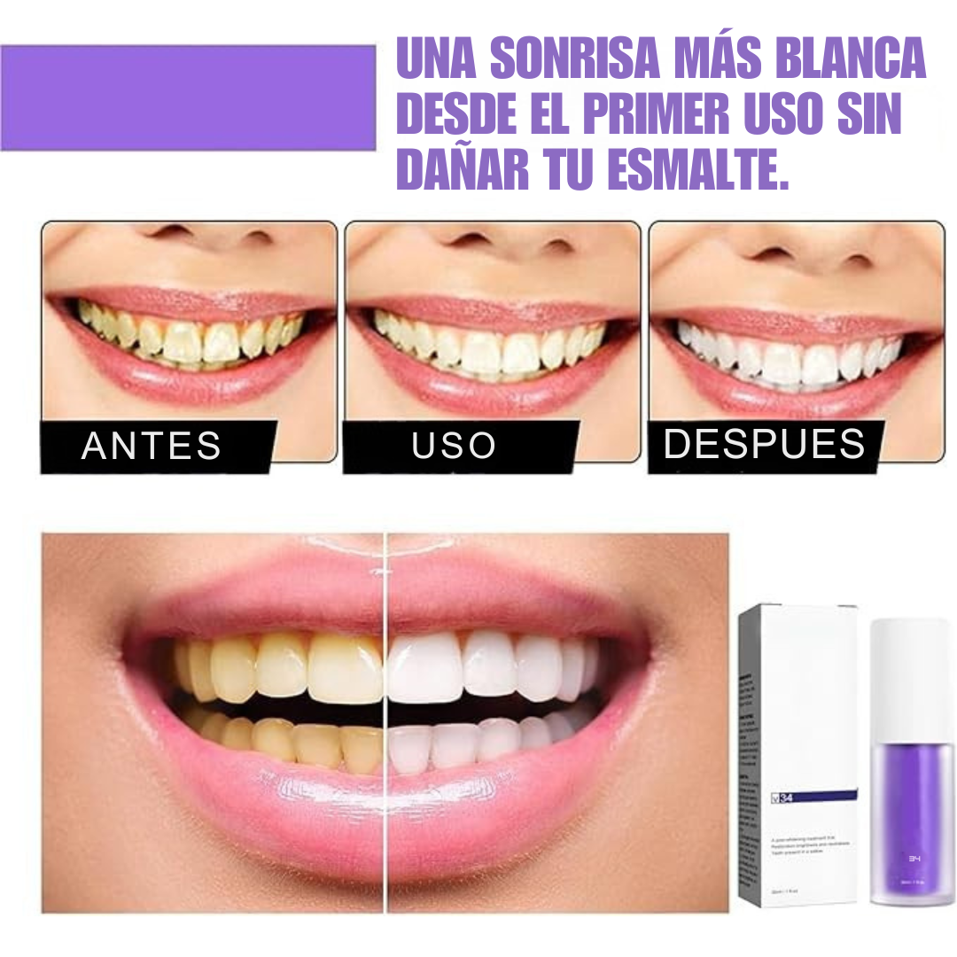 🎃 Dentífrico blanqueador Morado v34