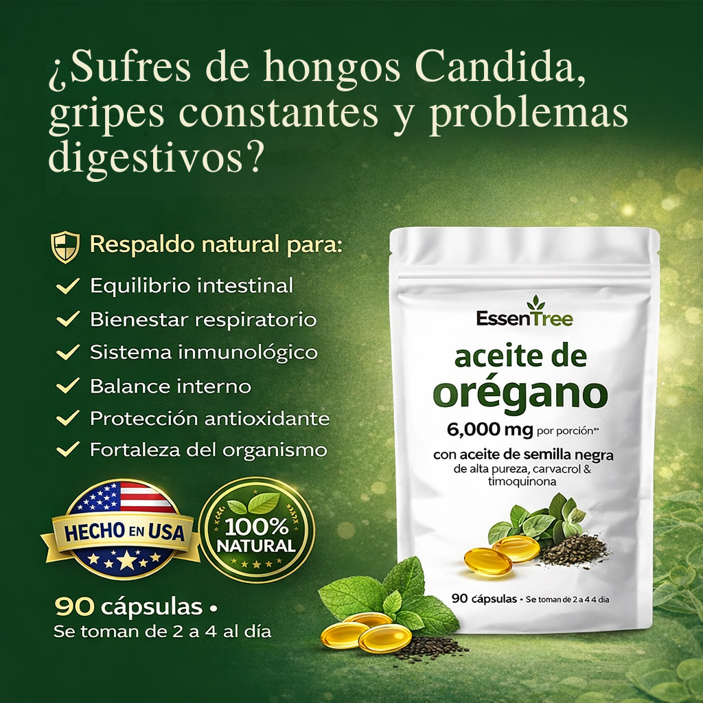 🛡️ OREGANO DEFENSE FORMULA™ Refuerza Tus Defensas de Forma Natural 60 Capsulas