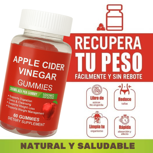 🍏🎄 Gominolas KETO/DETOX – Barriga Plana y Elimina Picoteo. 60unds