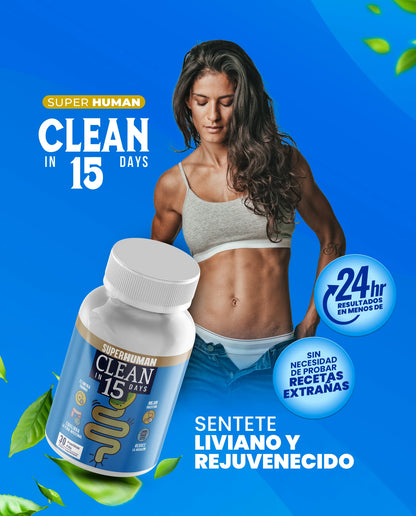 LIMPIEZA COMPLETA ESTOMACAL EN 15 DÍAS DETOX CLEAN15™